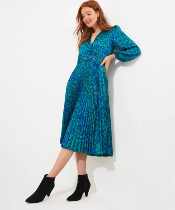 Dresses<Joe Browns Alluring Animal Satin Dress