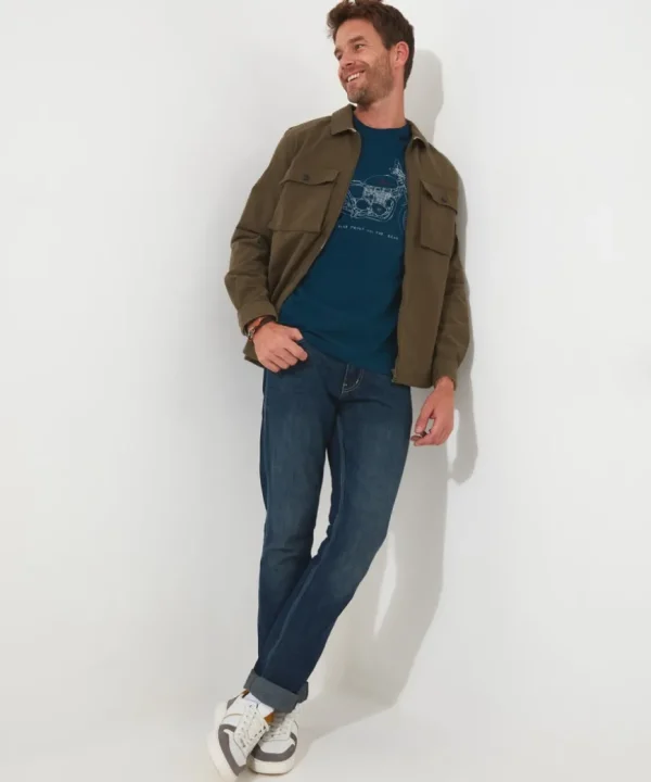 T-Shirts & Tops<Joe Browns Blue Print Of The Road Tee