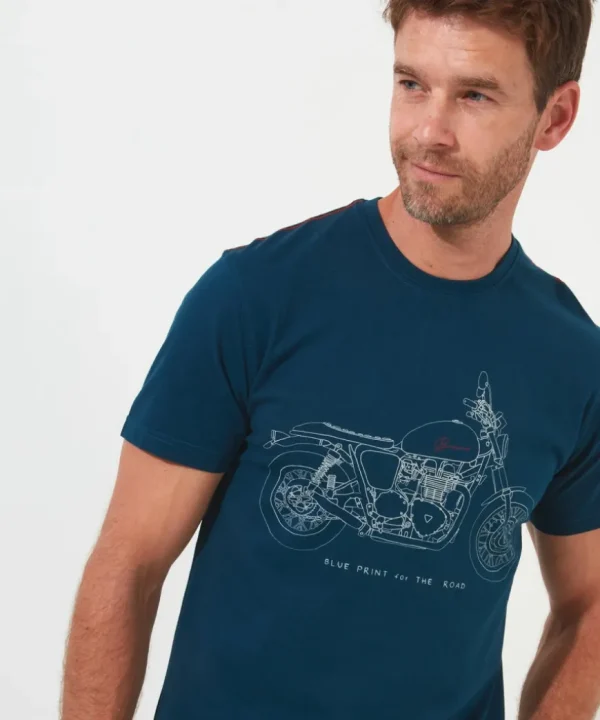 T-Shirts & Tops<Joe Browns Blue Print Of The Road Tee