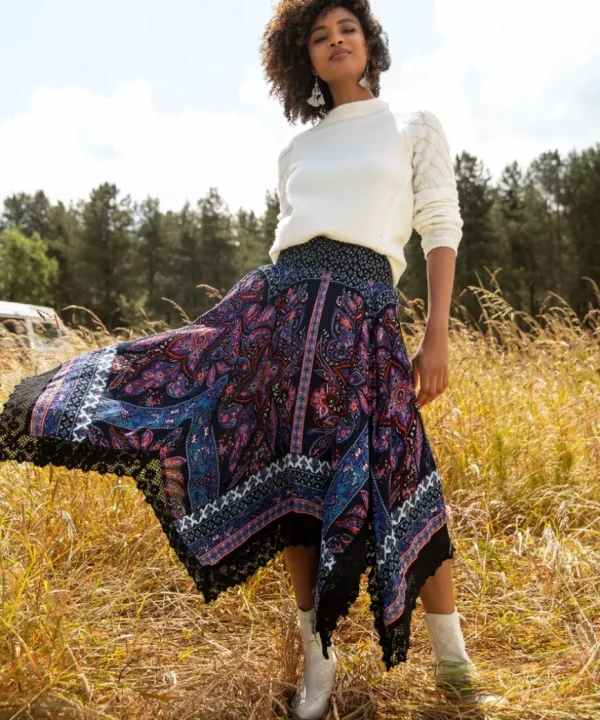 Skirts<Joe Browns Boho Babe Hanky Hem Skirt