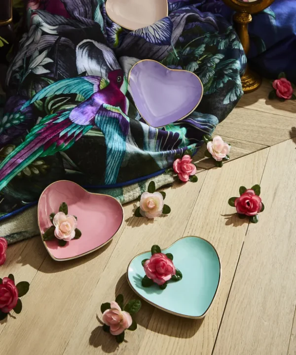 Tableware & Dining<Joe Browns Bombay Duck Cute Heart Set Of Plates