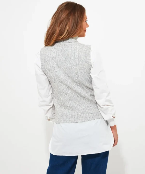 Knitwear & Cardigans<Joe Browns Charming Cable Knit Vest