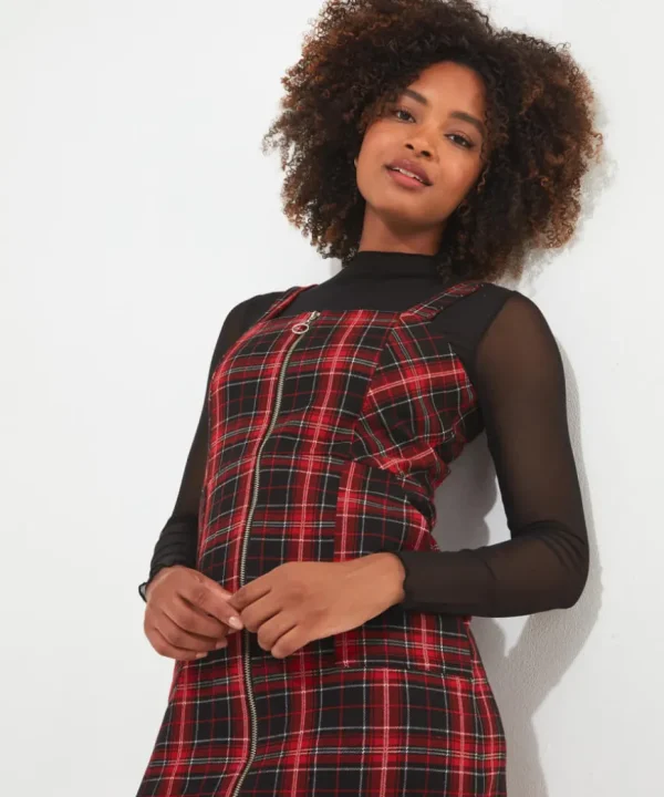 Dresses<Joe Browns Check It Out Zip Up Dress