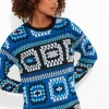 Tops& Tunics & Shirts<Joe Browns Crochet Effect Sweat Tunic Dress