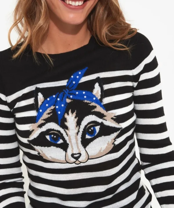 Knitwear & Cardigans<Joe Browns Curiously Cute Raccoon Jumper