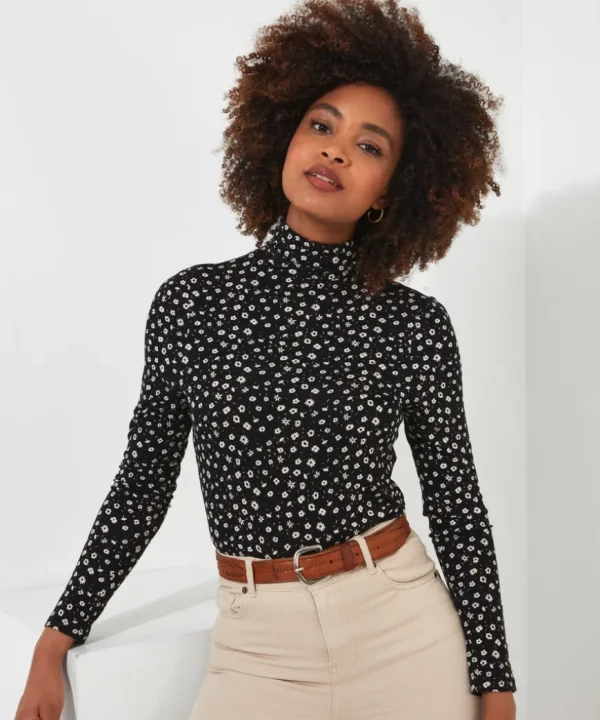 Tops& Tunics & Shirts<Joe Browns Ditsy Floral Roll Neck