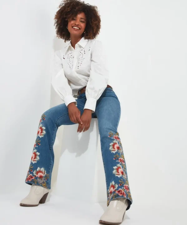 Jeans & Trousers<Joe Browns Emma Embroidered Jeans