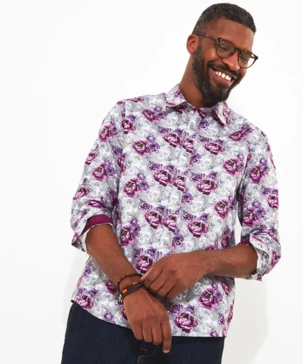 Shirts<Joe Browns Faded Floral Skull Shirt