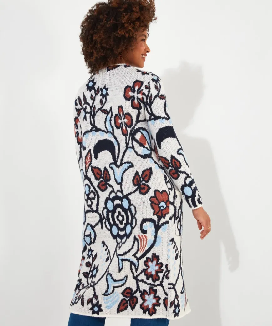 fancy_floral_cardigan_4.webp Knitwear & Cardigans<Joe Browns Fancy Floral Cardigan
