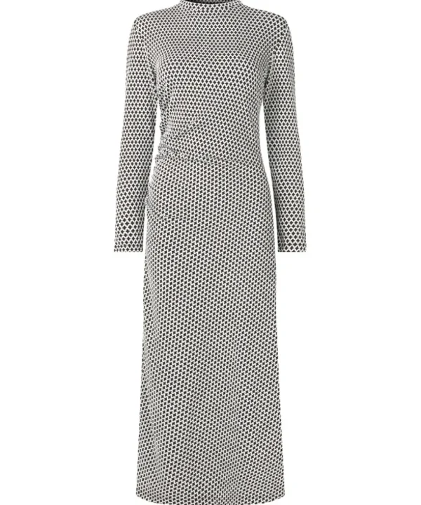 Dresses<Joe Browns Geo Jacquard Ruched Side Jersey Dress
