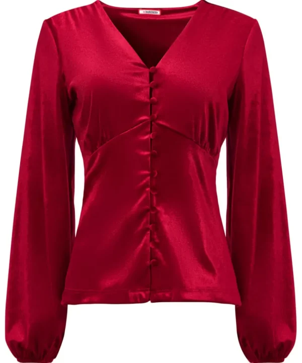 Tops& Tunics & Shirts<Joe Browns Gorgeous Velour Button Top