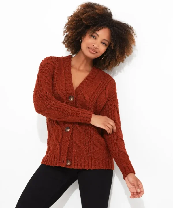 Knitwear & Cardigans<Joe Browns Joe'S Cosy Cable Cardigan