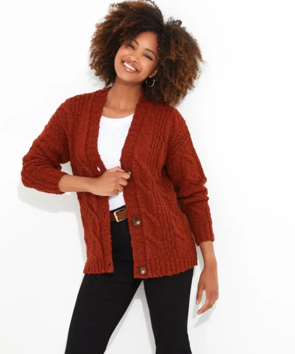 Knitwear & Cardigans<Joe Browns Joe'S Cosy Cable Cardigan