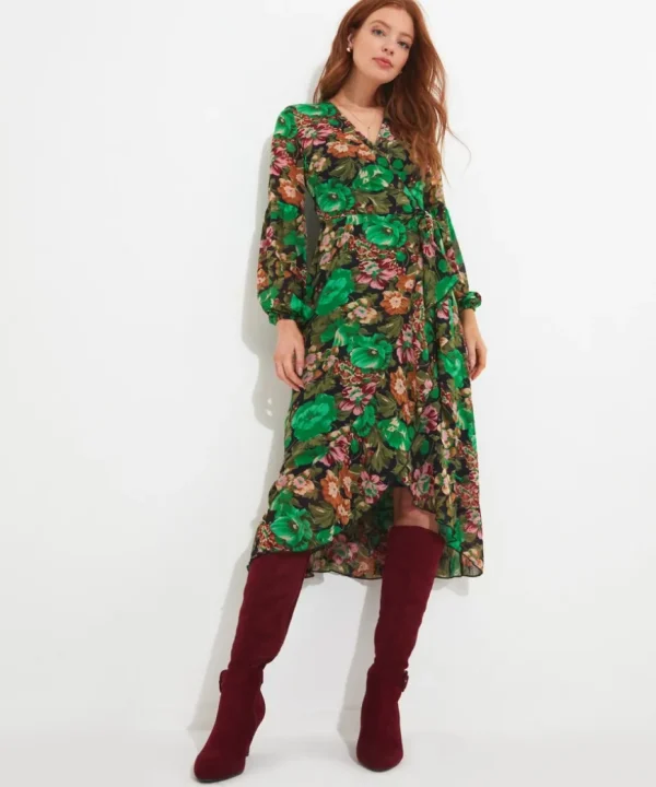 Dresses<Joe Browns Lily Printed Wrap Dress