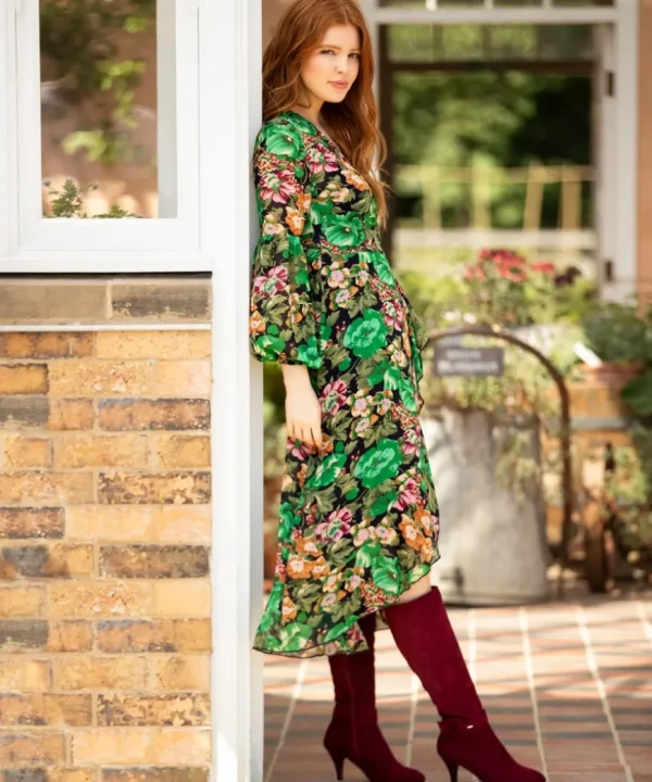 Dresses<Joe Browns Lily Printed Wrap Dress