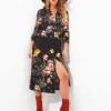 Dresses<Joe Browns Louisa Border Print Dress