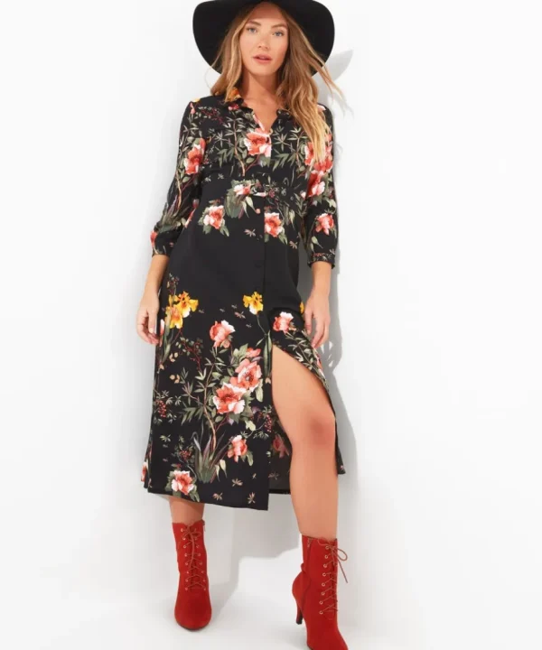Dresses<Joe Browns Louisa Border Print Dress