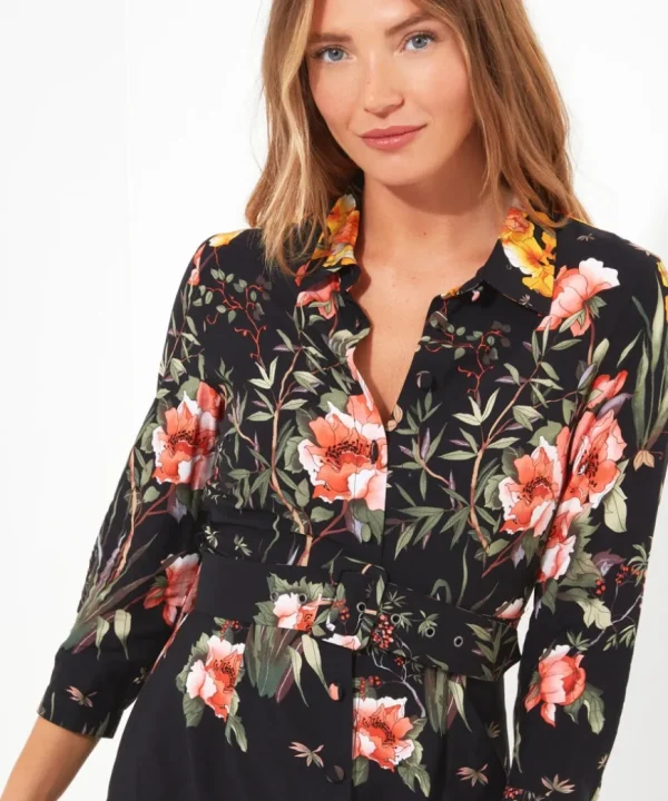 Dresses<Joe Browns Louisa Border Print Dress