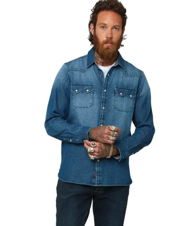 Shirts<Joe Browns Loved And Lived In Denim Shirt