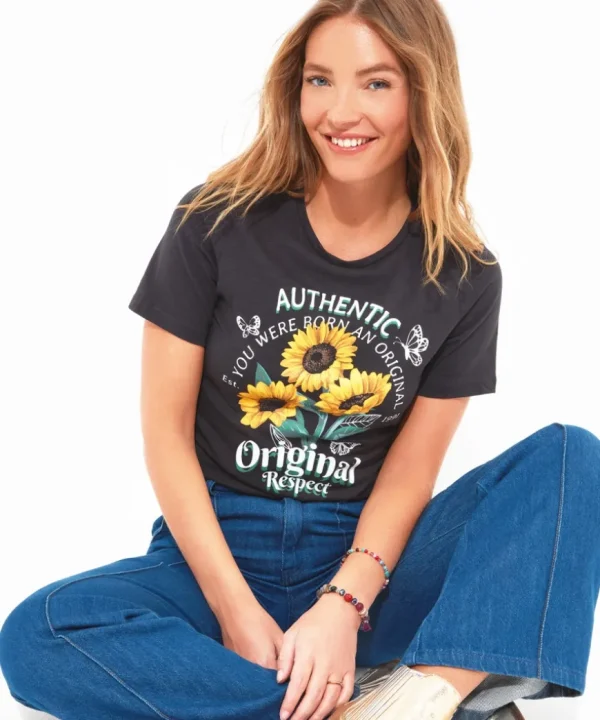 Tops& Tunics & Shirts<Joe Browns Magnificent Sunflower Tee