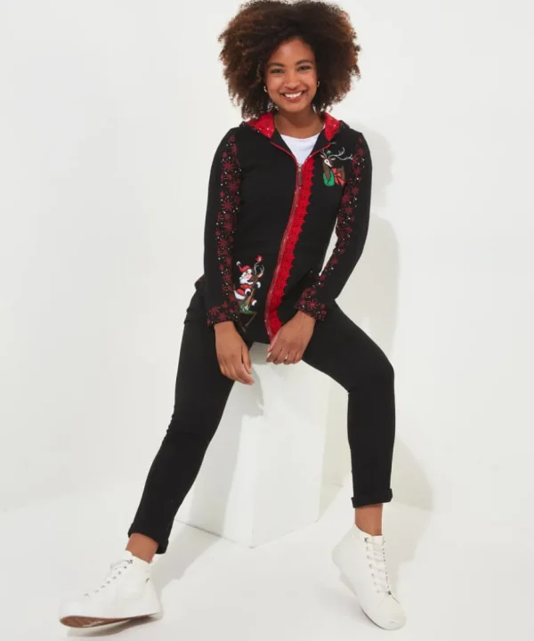 Tops& Tunics & Shirts<Joe Browns Novelty Zip Sweat