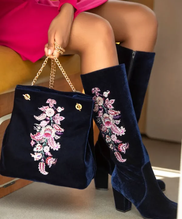 Handbags & Purses<Joe Browns Opulence Embroidered Velvet Bag