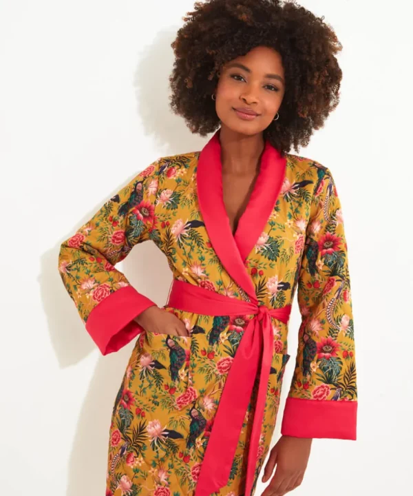 Gifts<Joe Browns Peacock Print Dressing Gown