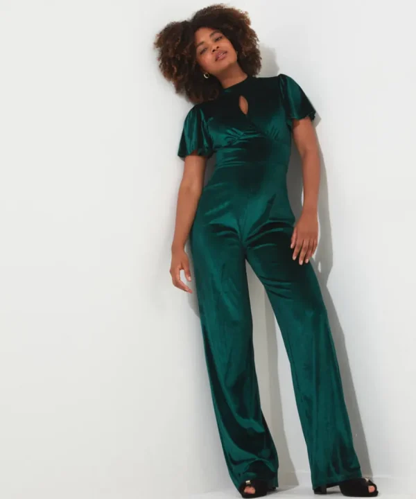 Jeans & Trousers<Joe Browns Perfection Velour Jumpsuit