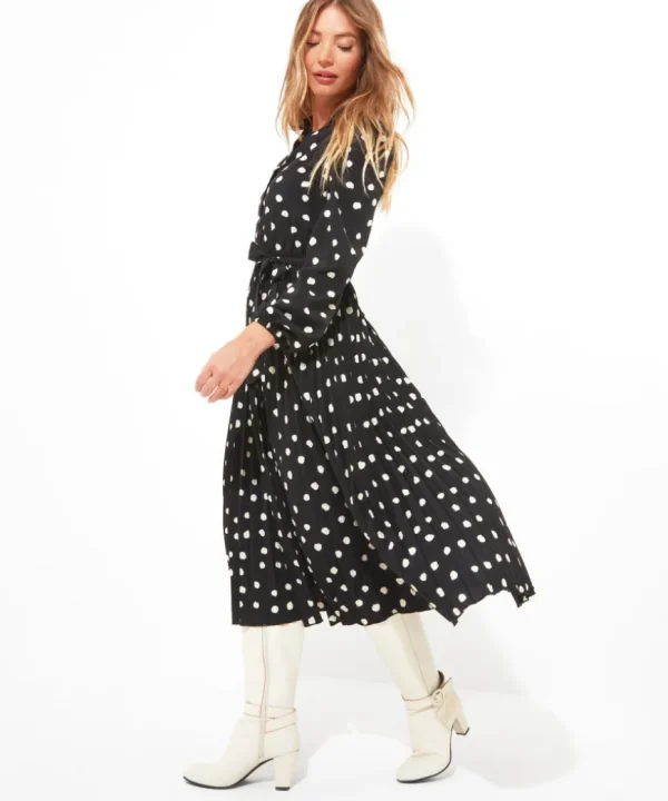 Dresses<Joe Browns Polly Spot Pleat Dress