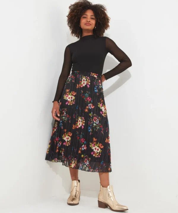 Skirts<Joe Browns Pop Of Colour Pleated Skirt