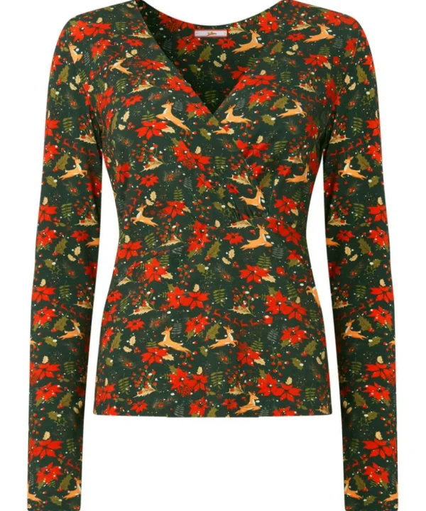 Tops& Tunics & Shirts<Joe Browns Radiant Reindeer Wrap Top