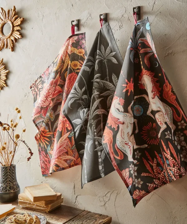 Tableware & Dining<Joe Browns Set Of 3 Endless Sunsets Print Teatowels