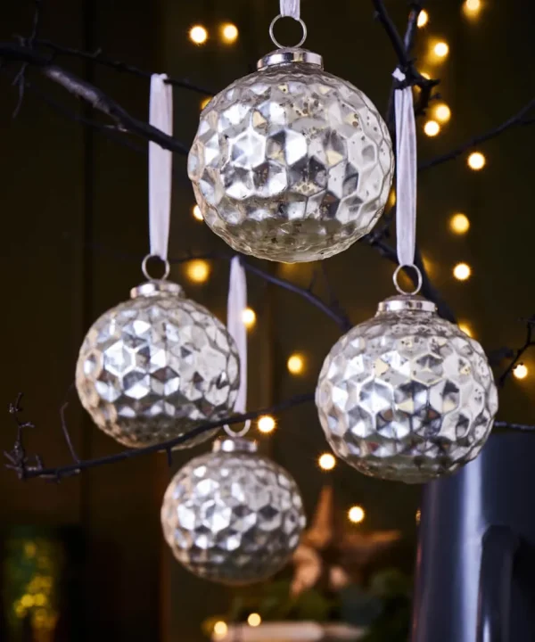 Gifts<Joe Browns Set Of 4 Honeycomb Christmas Baubles