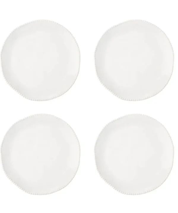 Home Accessories<Joe Browns Set Of 4 Organic Beaded Dinner Plates