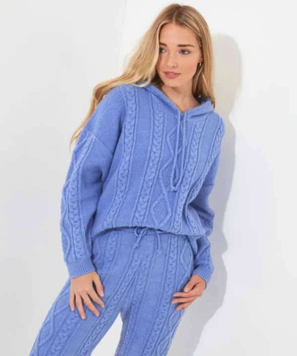Tops& Tunics & Shirts<Joe Browns Sloe Joes Cable Knit Hoody