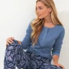 Tops& Tunics & Shirts<Joe Browns Sloe Joes Waffle Henley