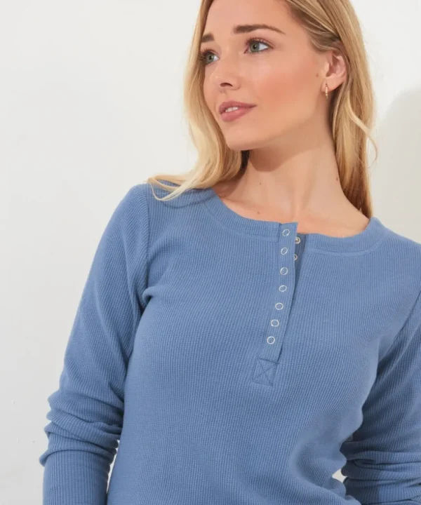 Tops& Tunics & Shirts<Joe Browns Sloe Joes Waffle Henley