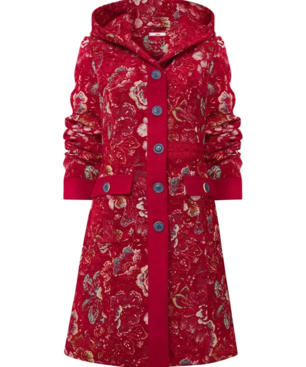 Coats & Jackets<Joe Browns Stunning Red Hooded Coat