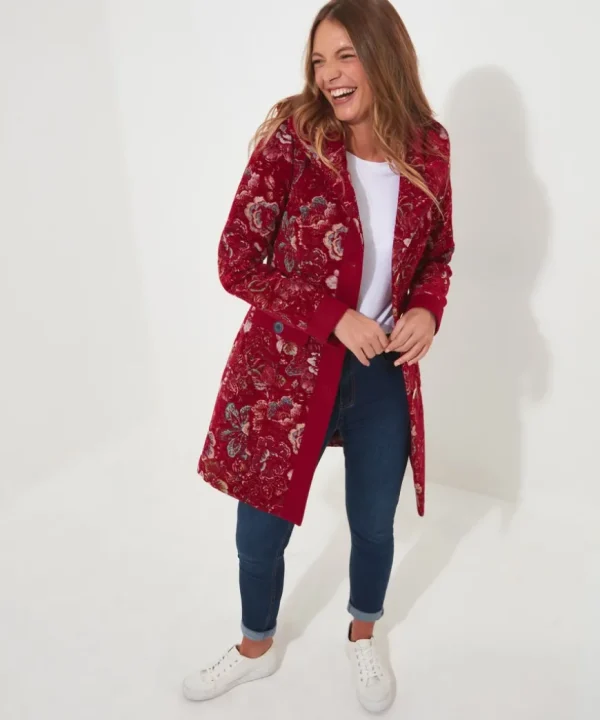 Coats & Jackets<Joe Browns Stunning Red Hooded Coat