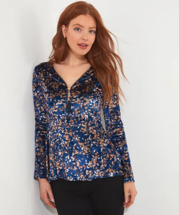 Tops& Tunics & Shirts<Joe Browns Stunning Zip Top