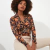 Tops& Tunics & Shirts<Joe Browns Twist Front Printed Jersey Top
