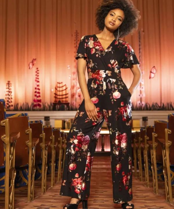 Jeans & Trousers<Joe Browns Veleta Velour Jumpsuit